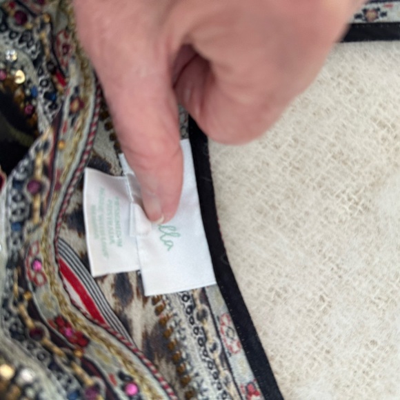 Camilla embellished silk tank top. Size medium - Picture 7 of 15